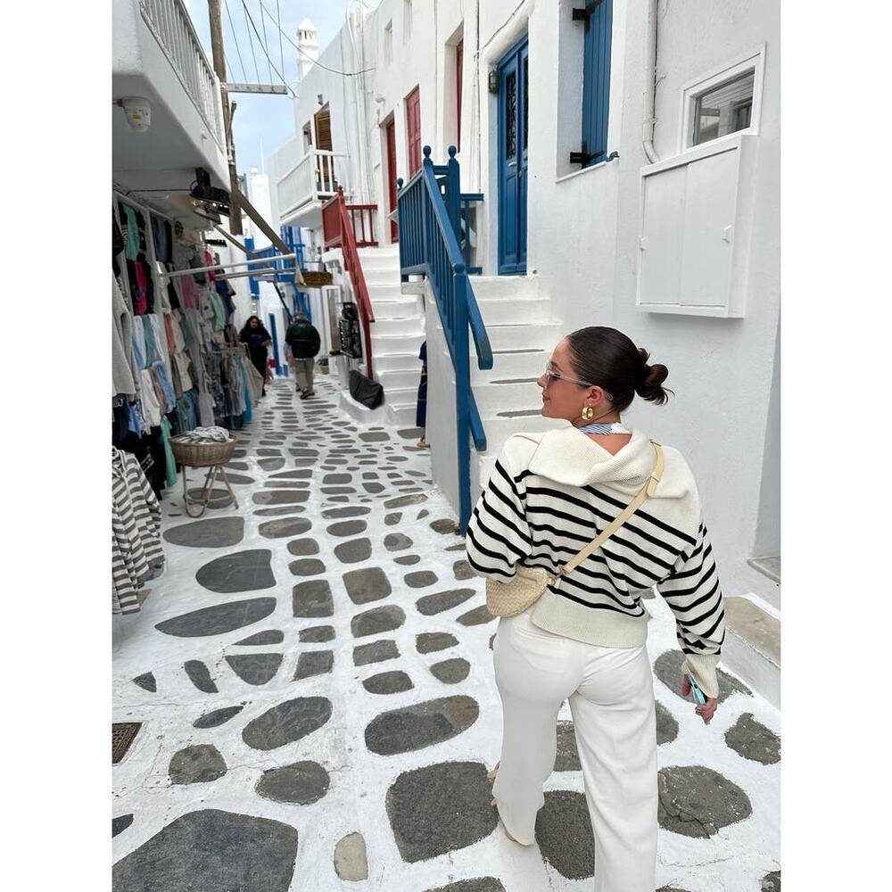 MARISSA WEBB x RTR Off-White Knit Long Sleeve Mock Neck Quarter Zip Sweater M - Picture 9 of 11
